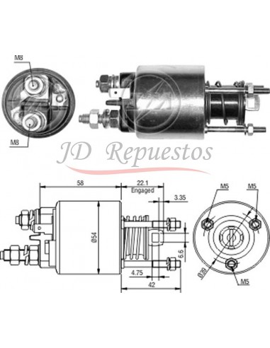 Solenoide Fiat Palio,siena (m.marelli) 12v