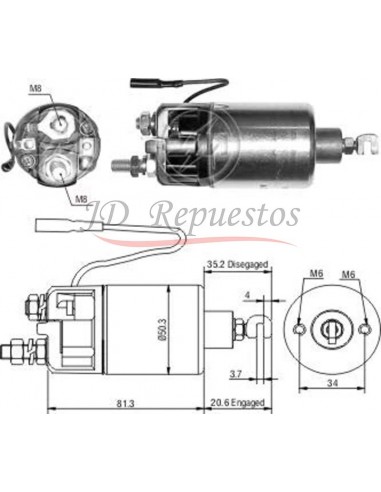 Solenoide Susuki-toyota Celica (nippondenso) 12v