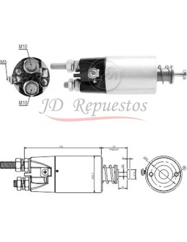 Solenoide Scania 124 Desde 2010 Serie P/r/t 24v.