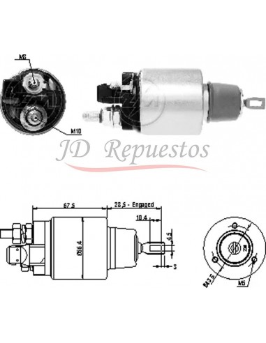 Solenoide Ford Cargo -volkswagen 5140e,8150 12v