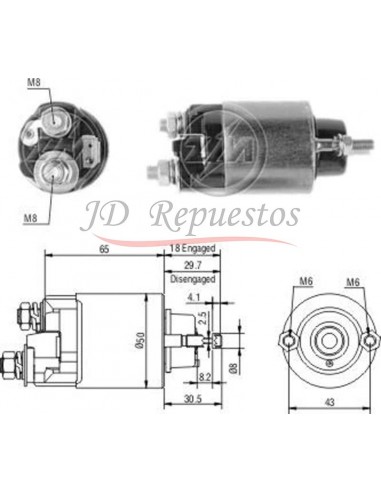 Solenoide Isuzu 1.5- J.deere Equipos Y Tractores 12v