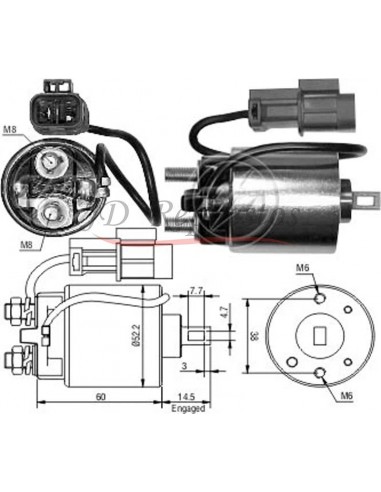 Solenoide Nissan Van,pick Up (hitachi) 12v