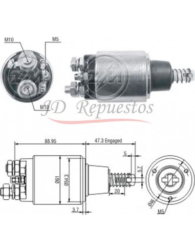 Solenoide Ford F250 C/motor Cummins,f350,f4000 12v (2339402147)