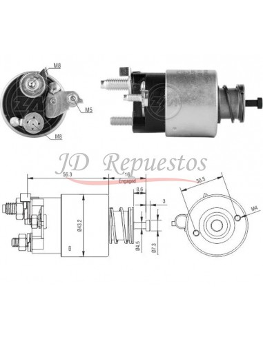 Solenoide Nissan Micra / March