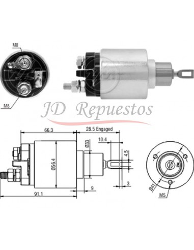 Solenoide Audi A4,a6-vw Passat (0331303145) 12v