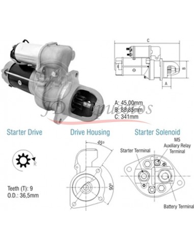 Motor De Arranque M.benz 1215,1218,1418,1419,1718,2423,915,o500,of1417 (10461470) 24v 3,96kw