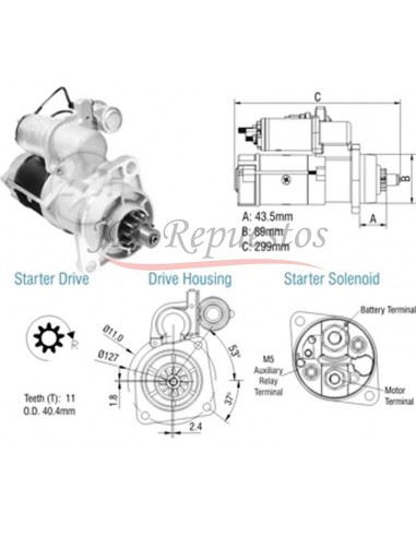 Motor De Arranque M.benz 1215,1218,712c,atego,axor - 29mt (r) 24v 4kw