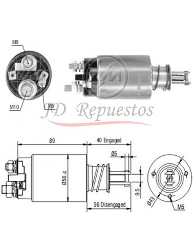 Solenoide Arranque Motores Mwm (indiel 35640640)