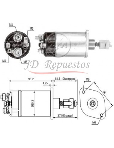 Solenoide Ford F100 Econo,falcon