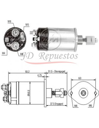 Solenoide Ford Falcon,fairlane 12v