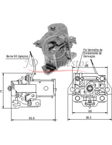 Solenoide Scania 112 / 113 - Volvo B10 - M.benz - Komatsu Fkb 24 V