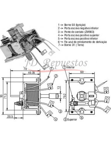 Solenoide Caterpillar.m.benz-scania-motores Marinos 24v