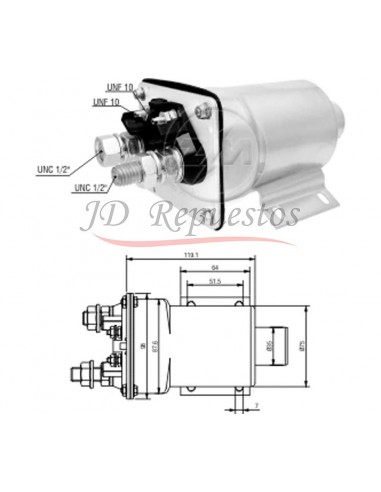 Solenoide Caterpillar 24v(d.remy 1115559)