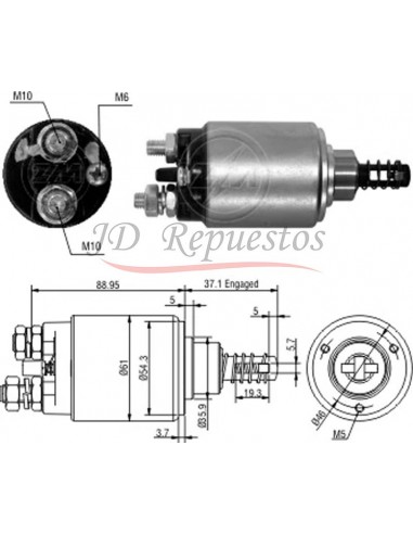 Solenoide M.benz L1317/of1115/1315/18/1721/oh1315/1621 24v.