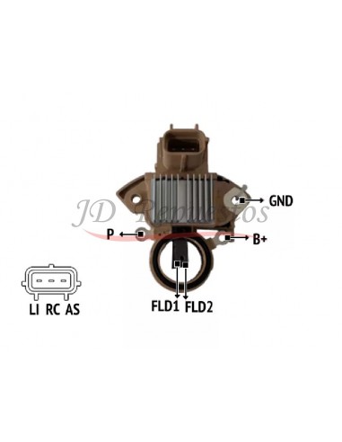 Regulador De Voltaje Alternador Ford Escape,focus, Kuga, Lincoln Tipo Mitsubishi