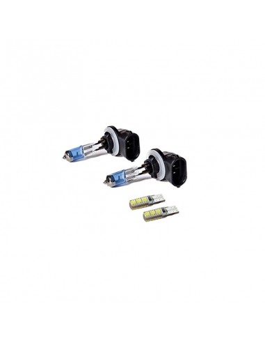 Lampara H27 12v 55w Sky Line X 2 + 2 Led T10 Canbus Azul Frio  (codigo Anterior: K881sk)