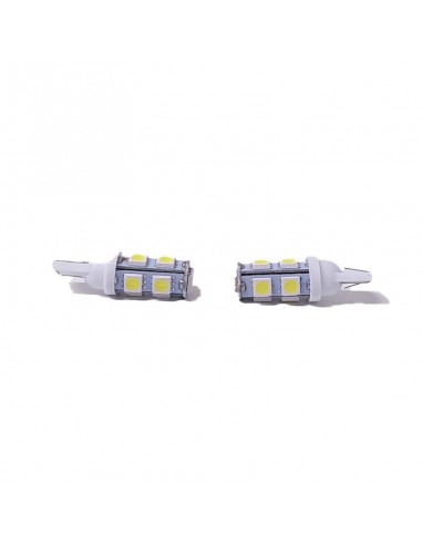 Led Señalizacion Smd2821 - T10 - W5w 9 Smd 5050 Blanco 12v  X 2 Unidades