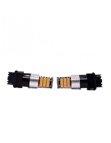 Led Señalizacion Canbus 3156 P27w 1 Polo 45 Led 3014 Smd - Canbus - Ambar 12v - 24v  X 2 Unidades