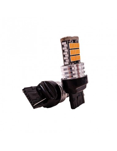 Led Señalizacion Canbus 1034 - 1157 P21/5w 1 Polo 45 Led 3014 Smd - Canbus - Ambar 12v - 24v  X 2 Unidades