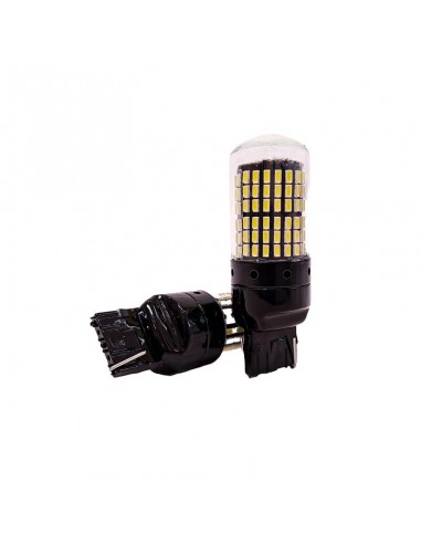 Led Señalizacion Csp Canbus7440 - 12065 W21w 1 Polo Sin Culote 144 Led - Canbus - Blanco 12v X 2 Unidades