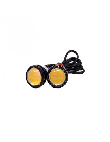 Led De Senalizacion Ojo De Aguila Rojo 12v X 2 Unidades