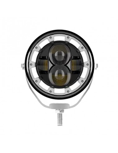 Faro Led Con Ojo De Angel Daytime Running Blanco Y Giros Ambar 9v-36v 1 Led - 40 Watts Medidas 3.5